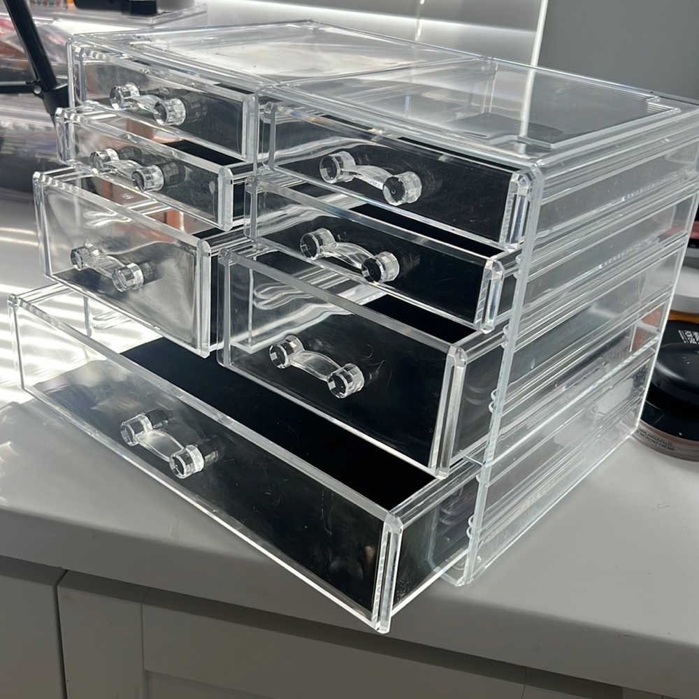 Makeup vanity organizer